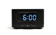 HS1-PD Clock Alarm Clock with USB Charging, Bluetooth & FM Radio