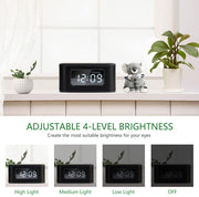 HS1-PD Clock Alarm Clock with USB Charging, Bluetooth & FM Radio