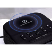 D8-PD Bluetooth Speaker with Alarm Clock and Wireless Charging Function