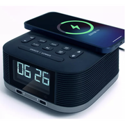 D8-PD Bluetooth Speaker with Alarm Clock and Wireless Charging Function
