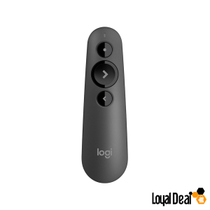 Logitech R500s Laser Class 1 Presenter Bluetooth and USB Presentation Clicker - Universal Compatibility, 20m range, Customizable, Smart Battery 12 months.