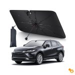 Lamicall VHDS01 Car Windshield Sunshade Umbrella – Foldable 5-Layer UV Block, 52"×31" Front Window Sun Shade for Sedan & SUV